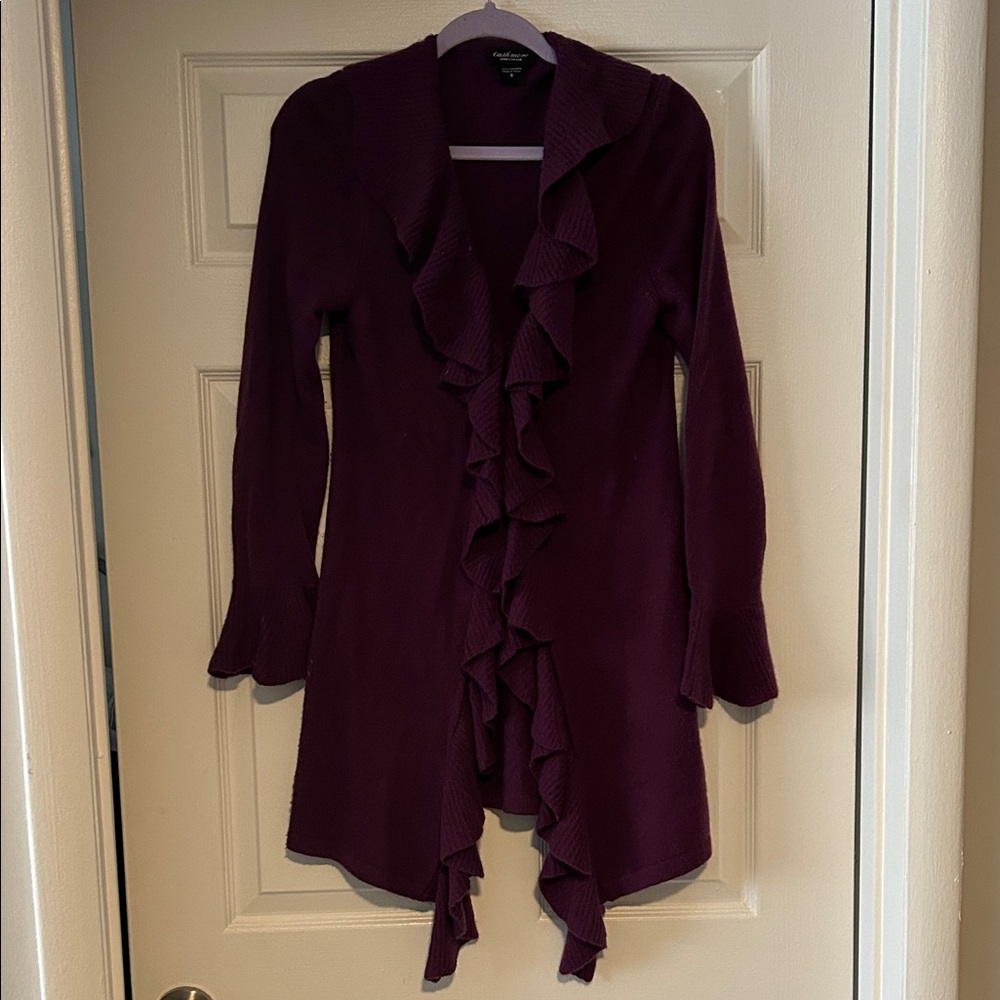 Lord & Taylor Cashmere Sweater in Rich Purple